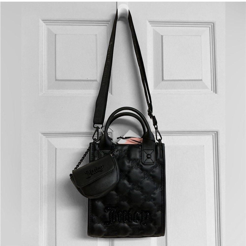 Juicy Couture Quilted, Crossbody/Shoulder Black Bag NEW